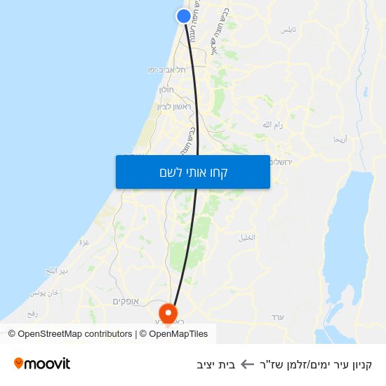 מפת קניון עיר ימים/זלמן שז''ר לבית יציב