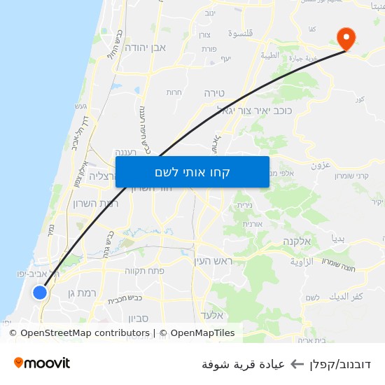 מפת דובנוב/קפלן לعيادة قرية شوفة