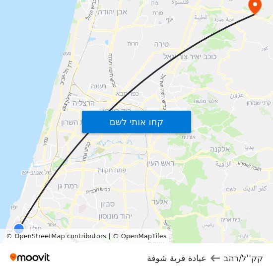 מפת קק''ל/רהב לعيادة قرية شوفة