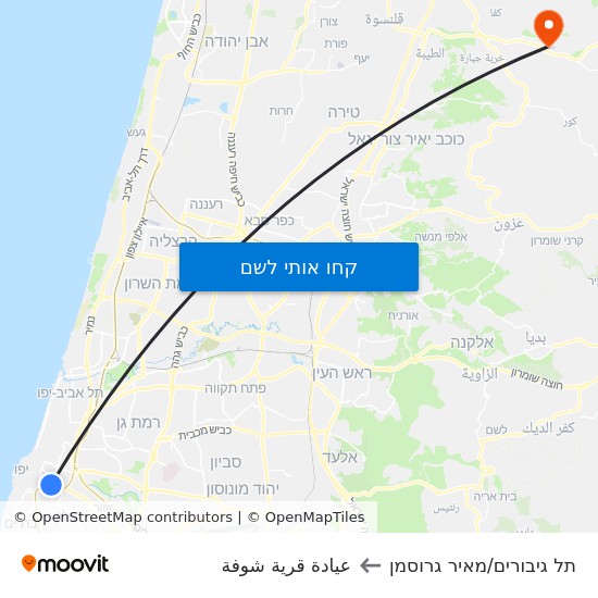 מפת תל גיבורים/מאיר גרוסמן לعيادة قرية شوفة