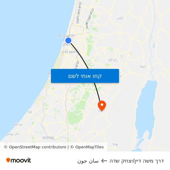 מפת דרך משה דיין/יצחק שדה לسان جون