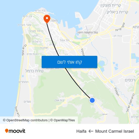 מפת Mount Carmel Israel לMount Carmel Israel