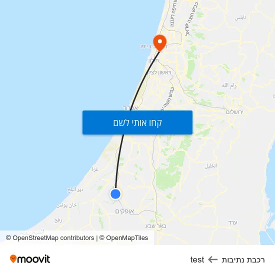 מפת רכבת נתיבות לtest
