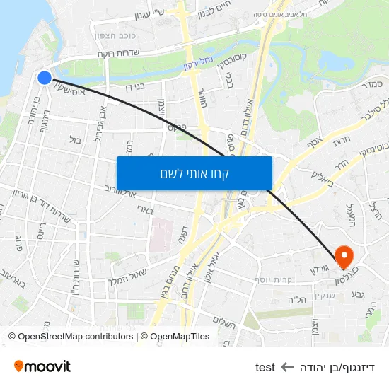 מפת דיזנגוף/בן יהודה לtest