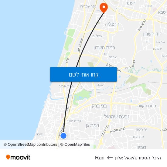 מפת היכל הספורט/יגאל אלון לRan