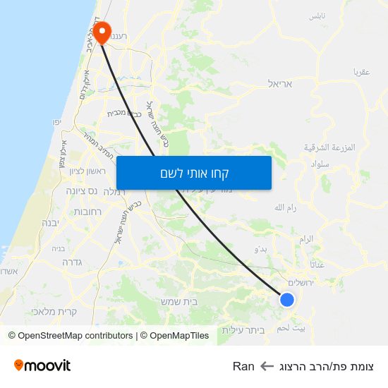 מפת צומת פת/הרב הרצוג לRan