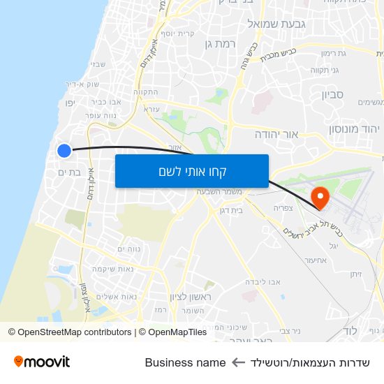 מפת שדרות העצמאות/רוטשילד לBusiness name