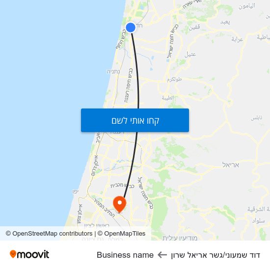 מפת דוד שמעוני/גשר אריאל שרון לBusiness name