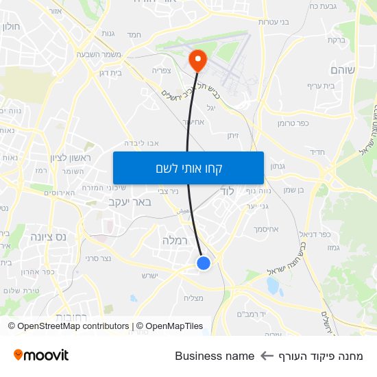 מפת מחנה פיקוד העורף לBusiness name