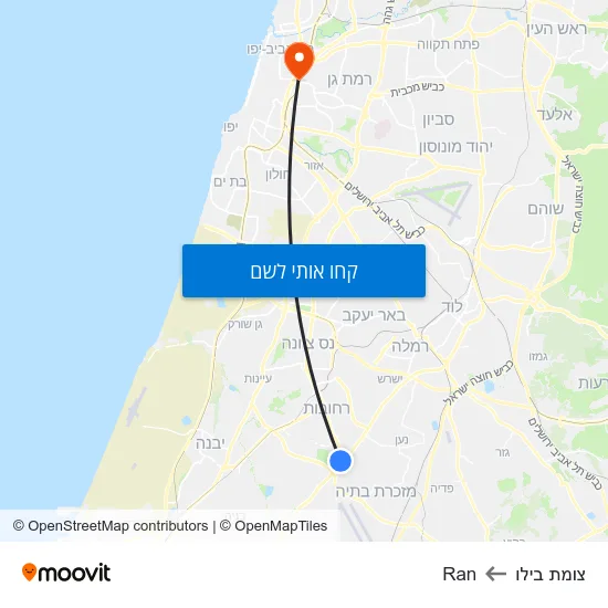 מפת צומת בילו לRan
