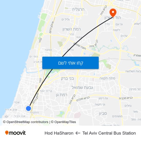 מפת Tel Aviv Central Bus Station לTel Aviv Central Bus Station