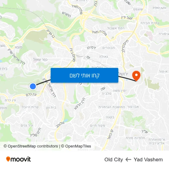מפת Yad Vashem לOld City