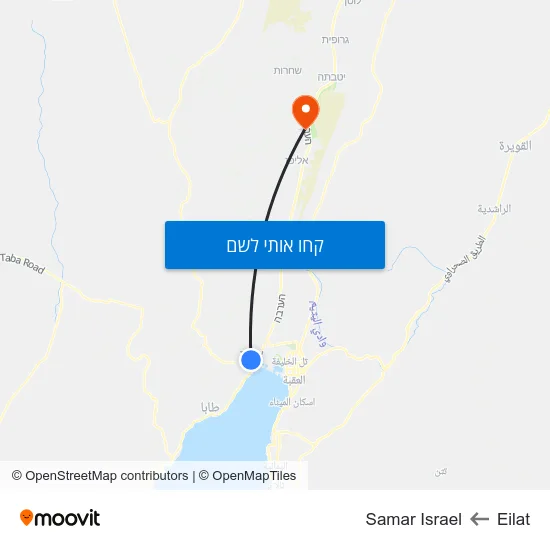מפת Eilat לSamar Israel