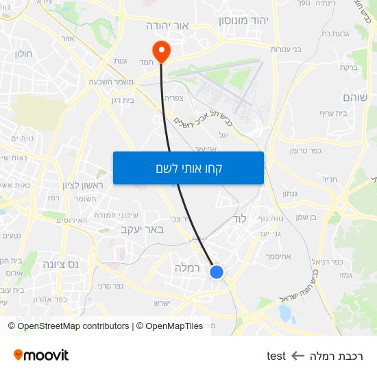 מפת רכבת רמלה לtest