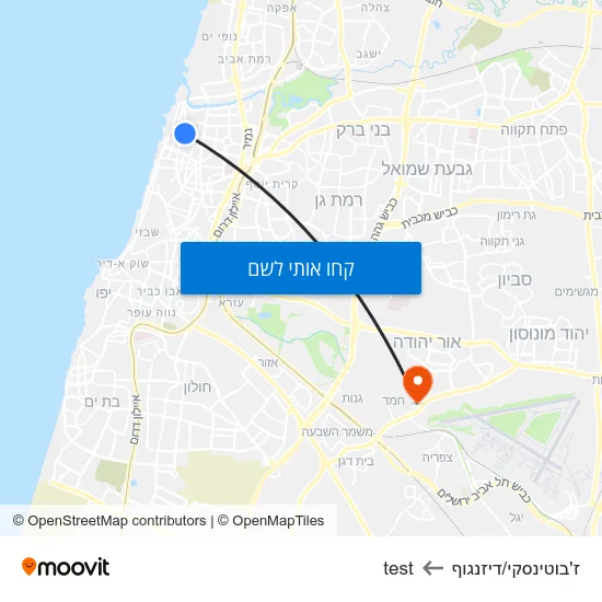 מפת ז'בוטינסקי/דיזנגוף לtest