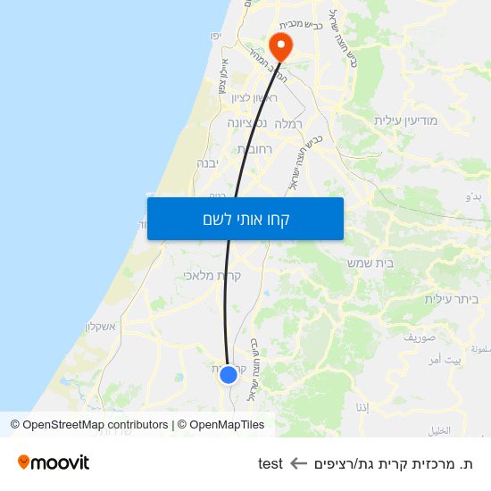מפת ת. מרכזית קרית גת/רציפים לtest