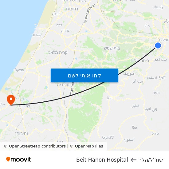 מפת שח''ל/הלר לBeit Hanon Hospital
