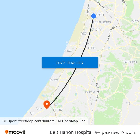 מפת רוטשילד/שפרינצק לBeit Hanon Hospital