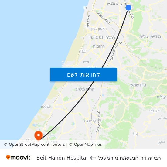 מפת רבי יהודה הנשיא/חוני המעגל לBeit Hanon Hospital