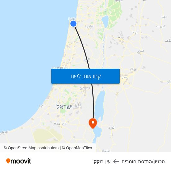 מפת טכניון/הנדסת חומרים לעין בוקק