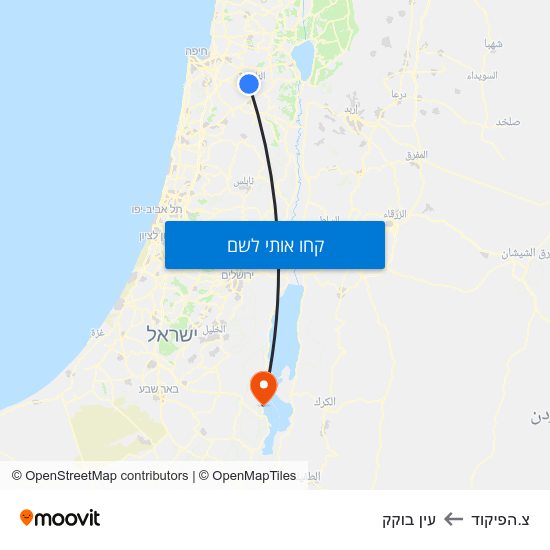 מפת צ.הפיקוד לעין בוקק