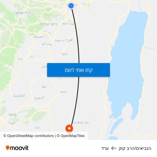 מפת הנביאים/הרב קוק לערד