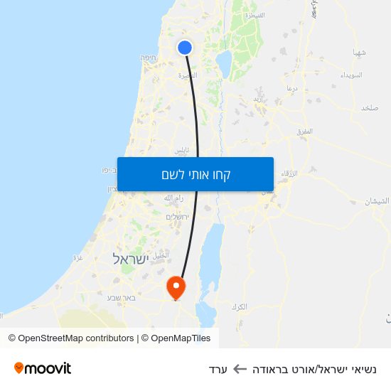 מפת נשיאי ישראל/אורט בראודה לערד