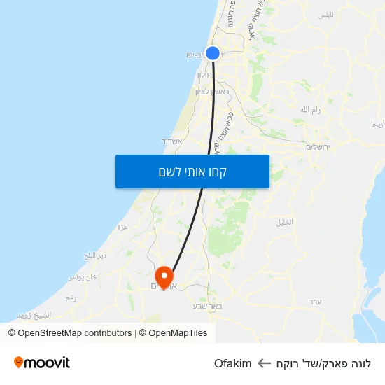 מפת לונה פארק/שד' רוקח לOfakim