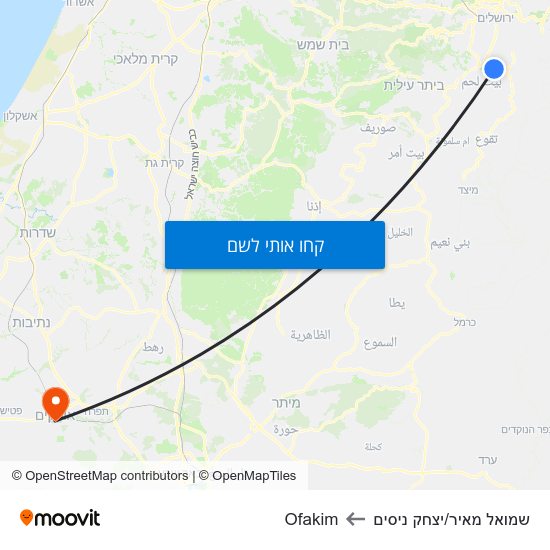 מפת שמואל מאיר/יצחק ניסים לOfakim