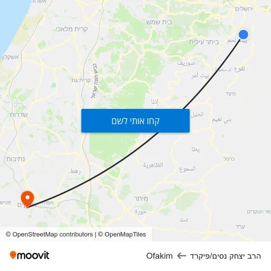 מפת הרב יצחק נסים/פיקרד לOfakim