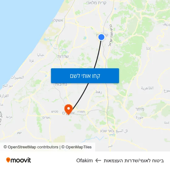 מפת ביטוח לאומי/שדרות העצמאות לOfakim