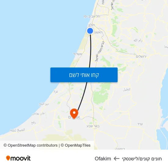 מפת חונים קונים/לישנסקי לOfakim
