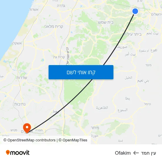 מפת עין חמד לOfakim