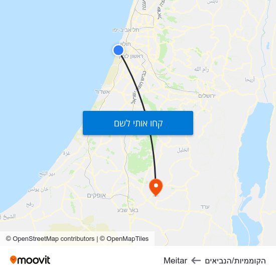 מפת הקוממיות/הנביאים לMeitar