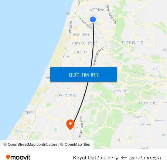 מפת העצמאות/החצב לקריית גת / Kiryat Gat
