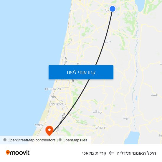 מפת היכל האומנויות/דליה לקריית מלאכי