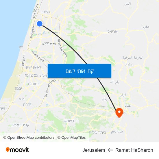 מפת Ramat HaSharon לRamat HaSharon