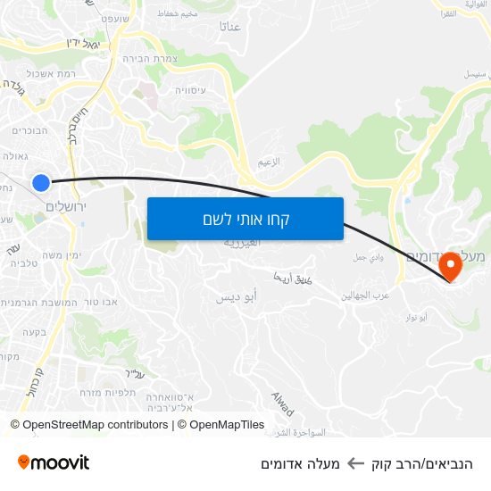 מפת הנביאים/הרב קוק למעלה אדומים