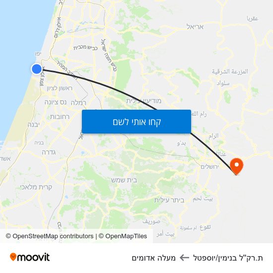 מפת ת.רק''ל בנימין/יוספטל למעלה אדומים