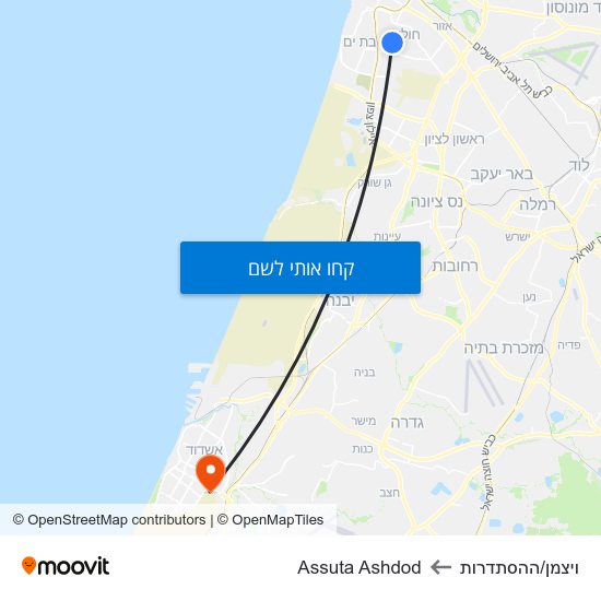 מפת ויצמן/ההסתדרות לAssuta Ashdod
