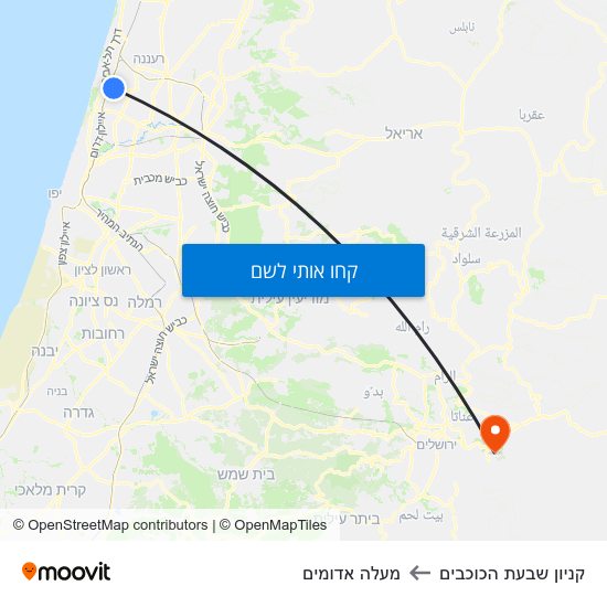 מפת קניון שבעת הכוכבים למעלה אדומים