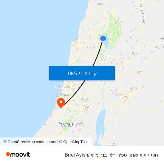 מפת חוף חוקוק/אתר ספיר לבני עייש /Bnei Ayish