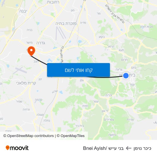 מפת כיכר נוימן לבני עייש /Bnei Ayish