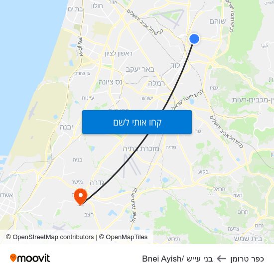 מפת כפר טרומן לבני עייש /Bnei Ayish