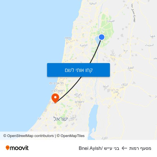 מפת מסעף רמות לבני עייש /Bnei Ayish