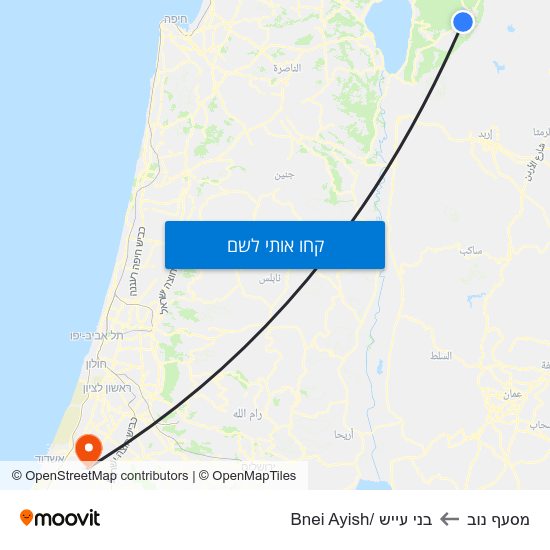 מפת מסעף נוב לבני עייש /Bnei Ayish