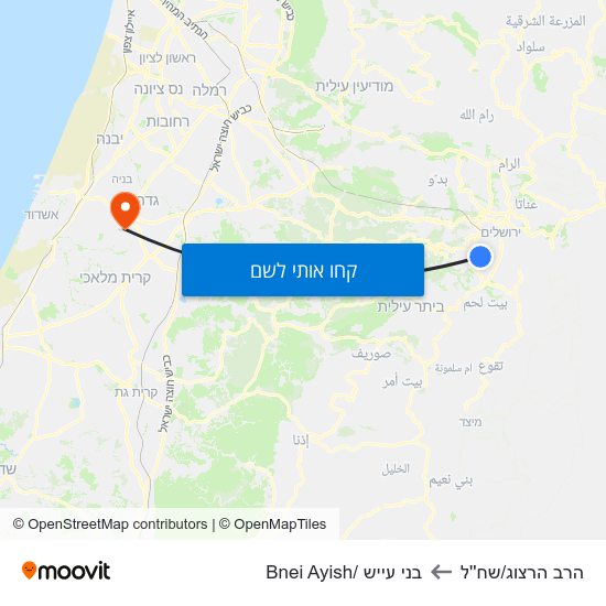 מפת הרב הרצוג/שח''ל לבני עייש /Bnei Ayish