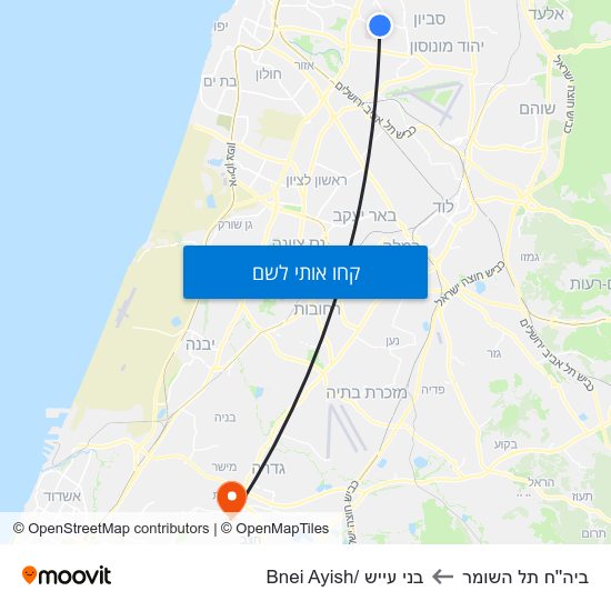 מפת ביה''ח תל השומר לבני עייש /Bnei Ayish