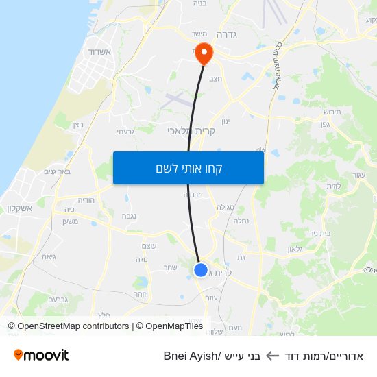 מפת אדוריים/רמות דוד לבני עייש /Bnei Ayish