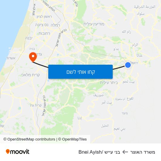 מפת משרד האוצר לבני עייש /Bnei Ayish